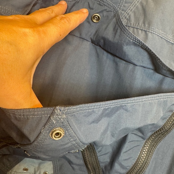 O'Neill Snowear Windbreaker Mens Size Large Blue Hooded Nylon Pockets Pullover - Picture 5 of 10